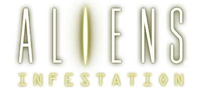 Aliens: Infestation title screen for Nintendo DS